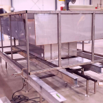 shell-only metal hot tub spa